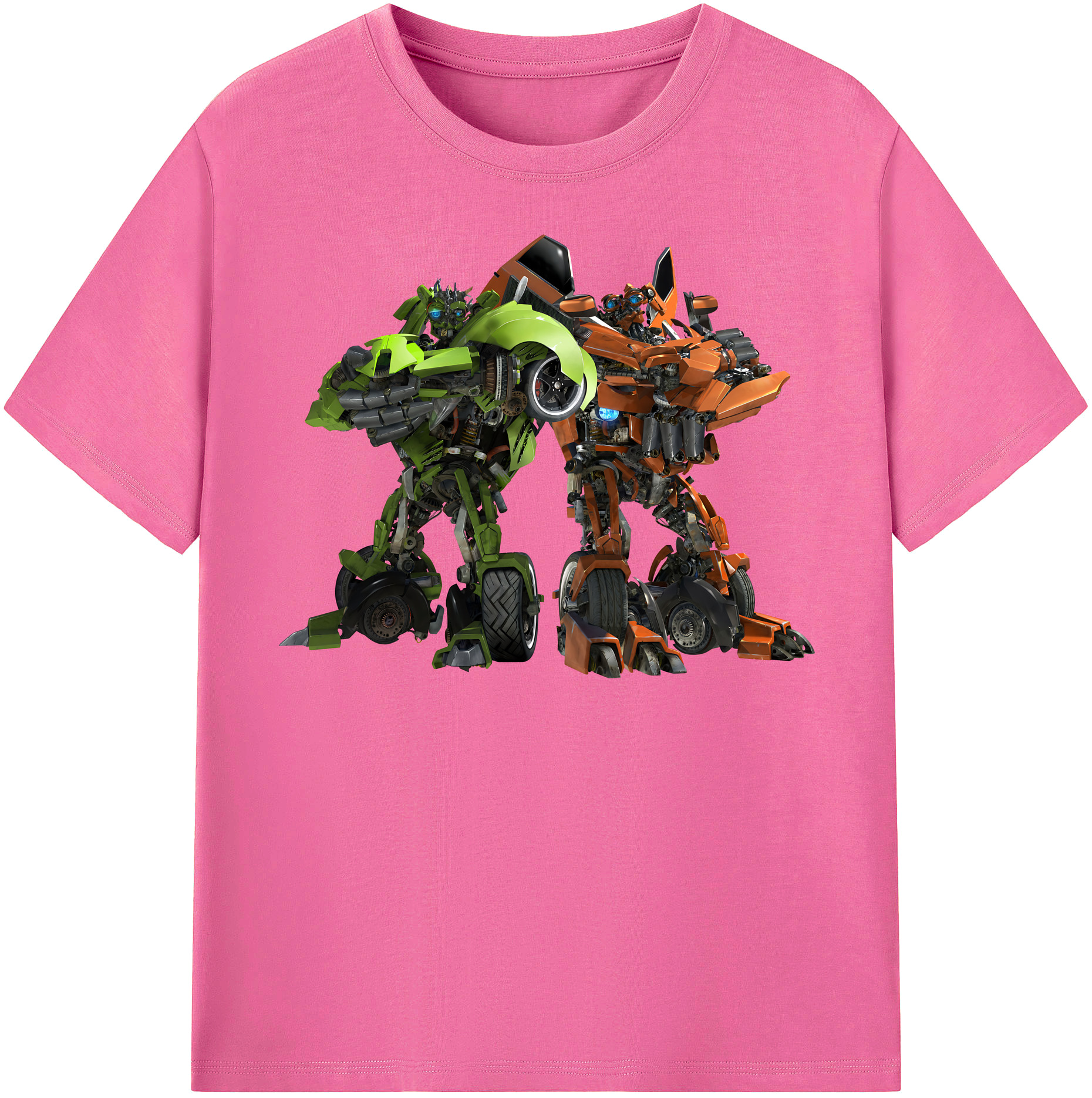 （画像用） Transformers トランスフォーマー レディースカジュアルプリントTシャツ（綿100％）